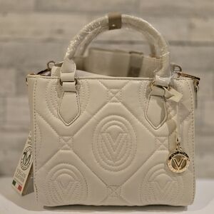 Valentino Orlandi Italy Beige Tote Handbag $299!! NWT